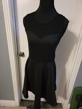 Classic Black Sleeveless Fit-and-Flare Dress